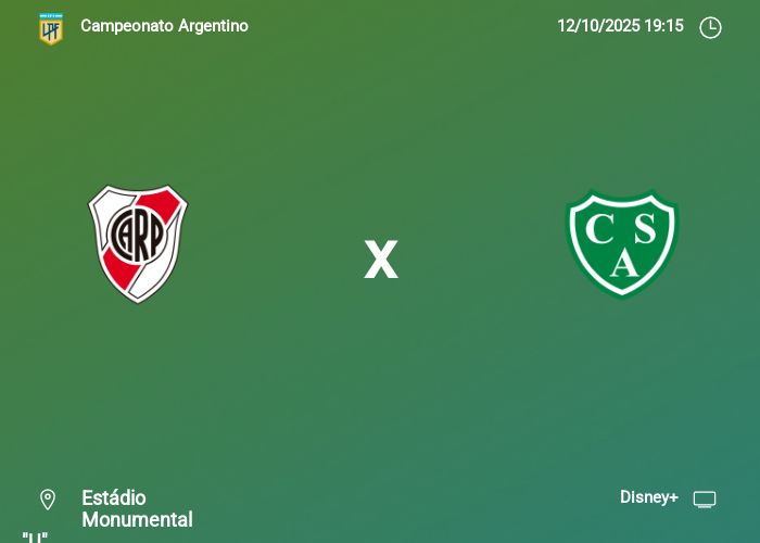 River Plate vs Sarmiento Junin: Información del juego | 12-10-2025