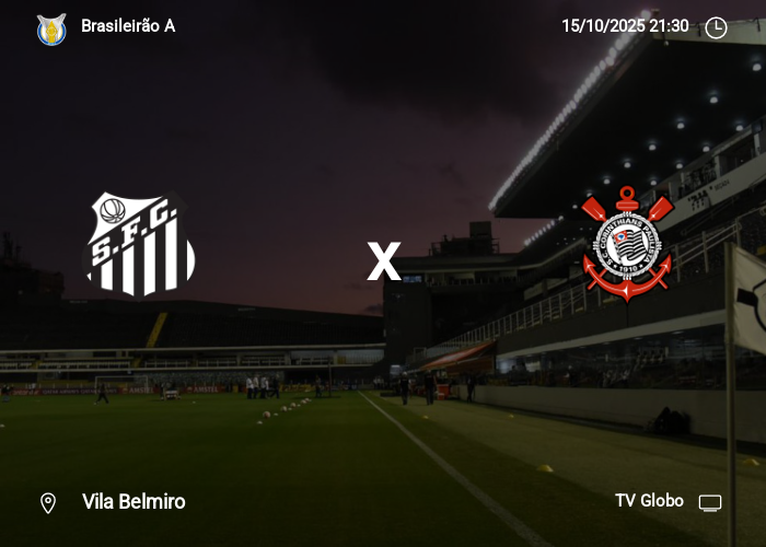 Santos x Corinthians: Informações da partida | 15-10-2025