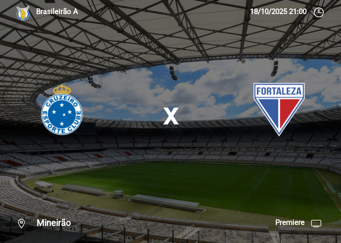 Cruzeiro x Fortaleza: Informações da partida | 18-10-2025