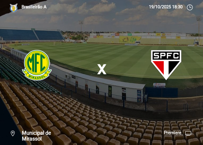 Mirassol x São Paulo: Informações da partida | 19-10-2025