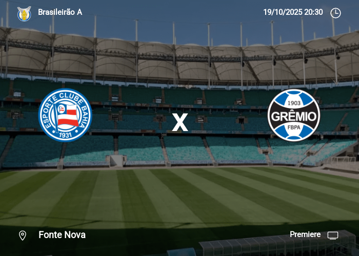 Bahia x Grêmio: Informações da partida | 19-10-2025