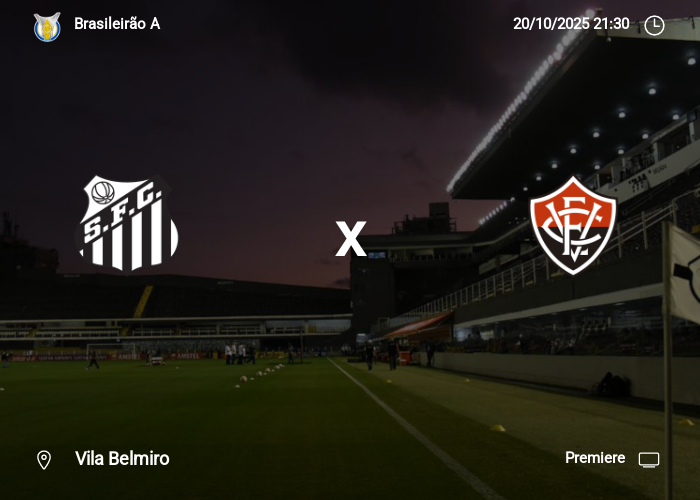 Santos x Vitória: Informações da partida | 20-10-2025