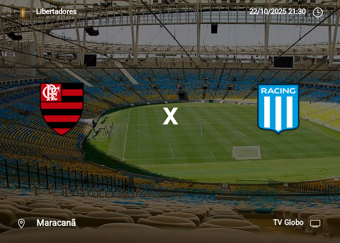 Flamengo x Racing Club: Informações da partida | 22-10-2025