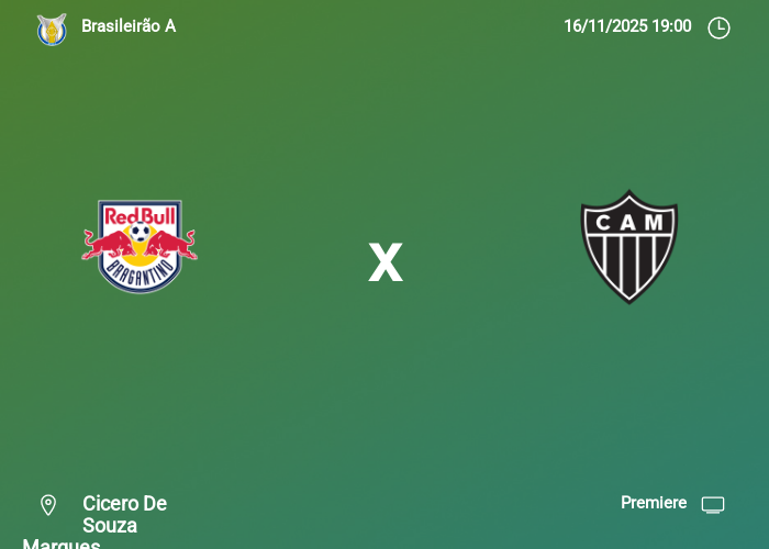 Bragantino x Atlético MG: Informações da partida | 16-11-2025