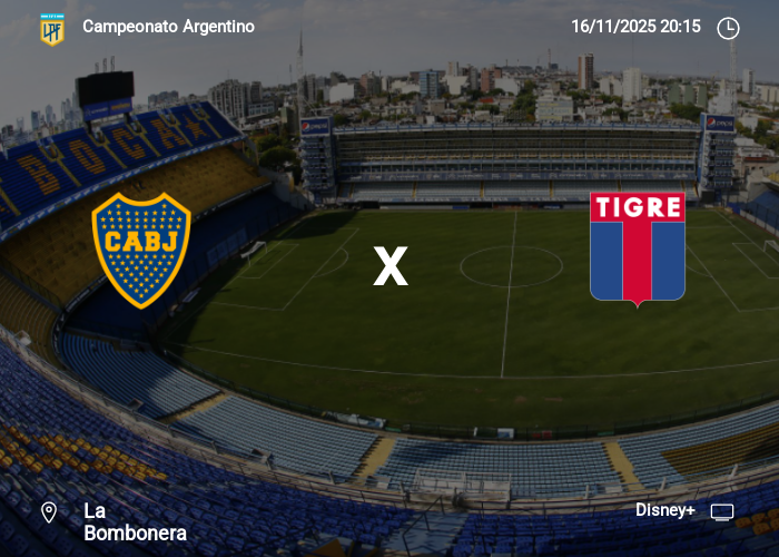 Boca Juniors vs Tigre: Información del juego | 16-11-2025
