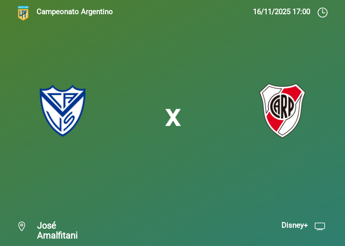 Vélez Sarsfield vs River Plate: Información del juego | 16-11-2025