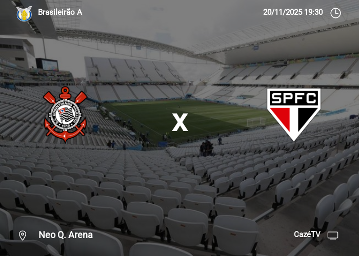 Corinthians x São Paulo: Informações da partida | 20-11-2025