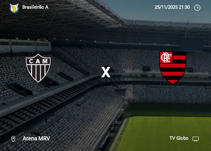 Atlético MG x Flamengo: Informações da partida | 25-11-2025
